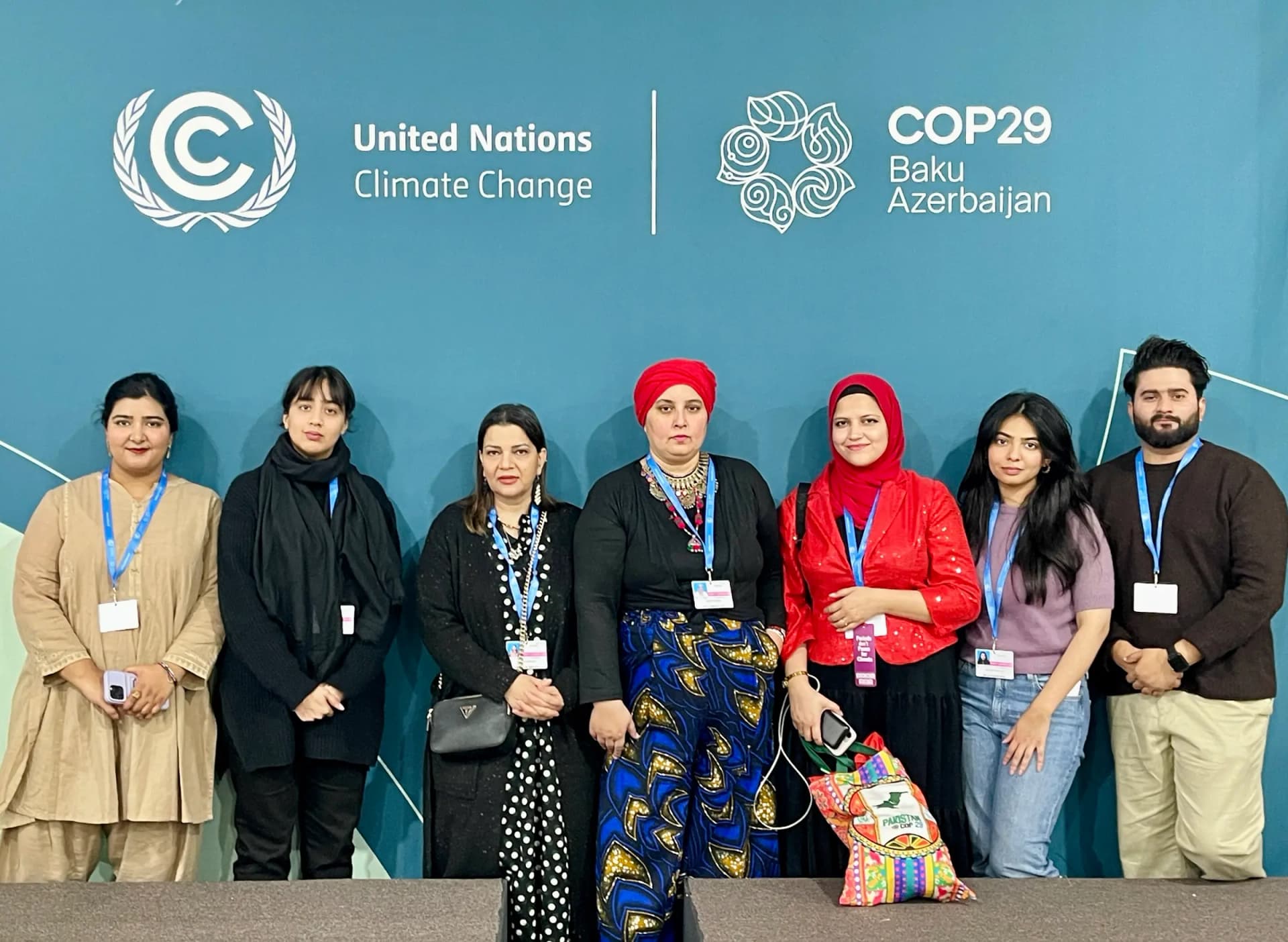Bargad youth delegation at COP29